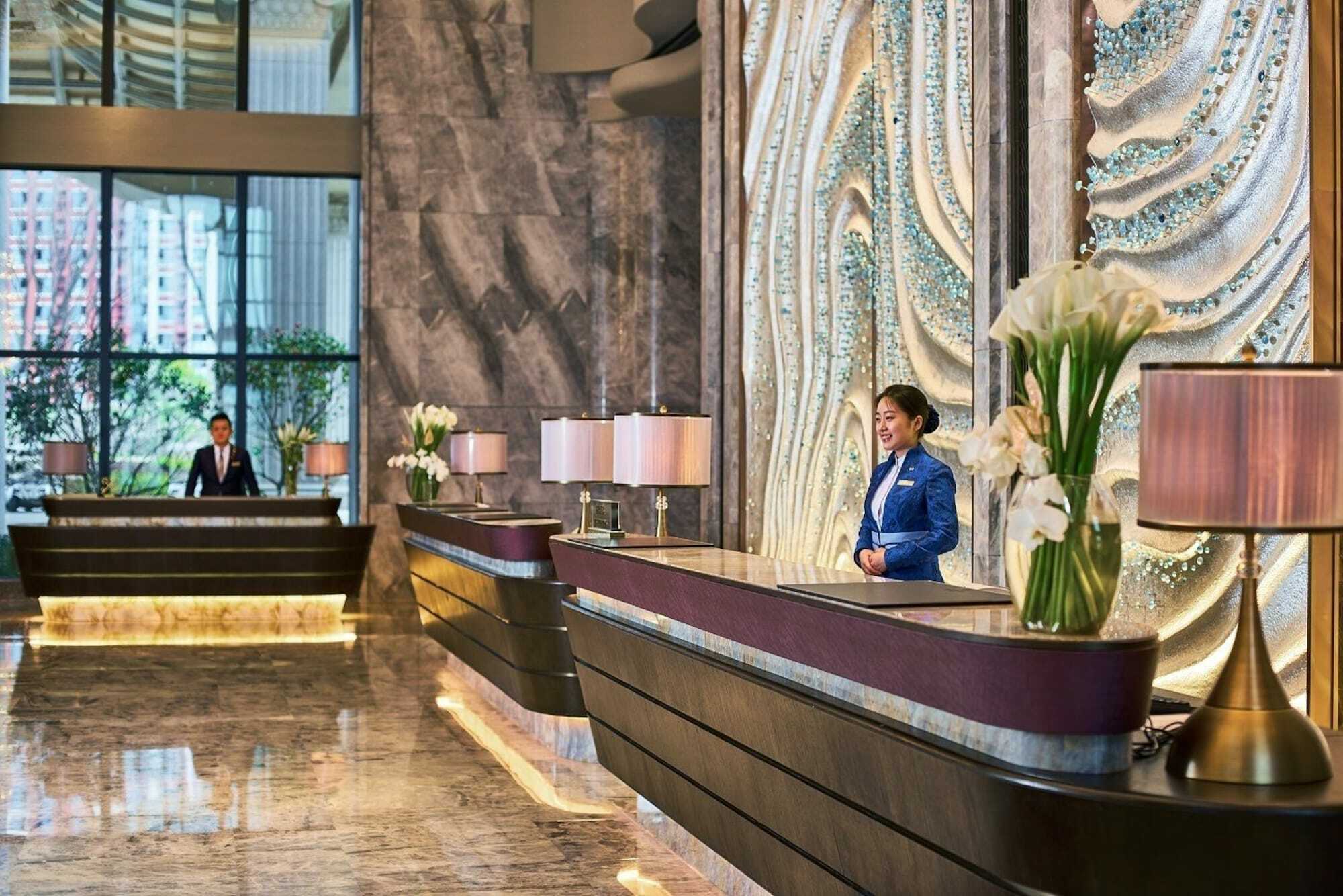 Hotel Wanda Realm Qingdao Movie Metropolis Esterno foto