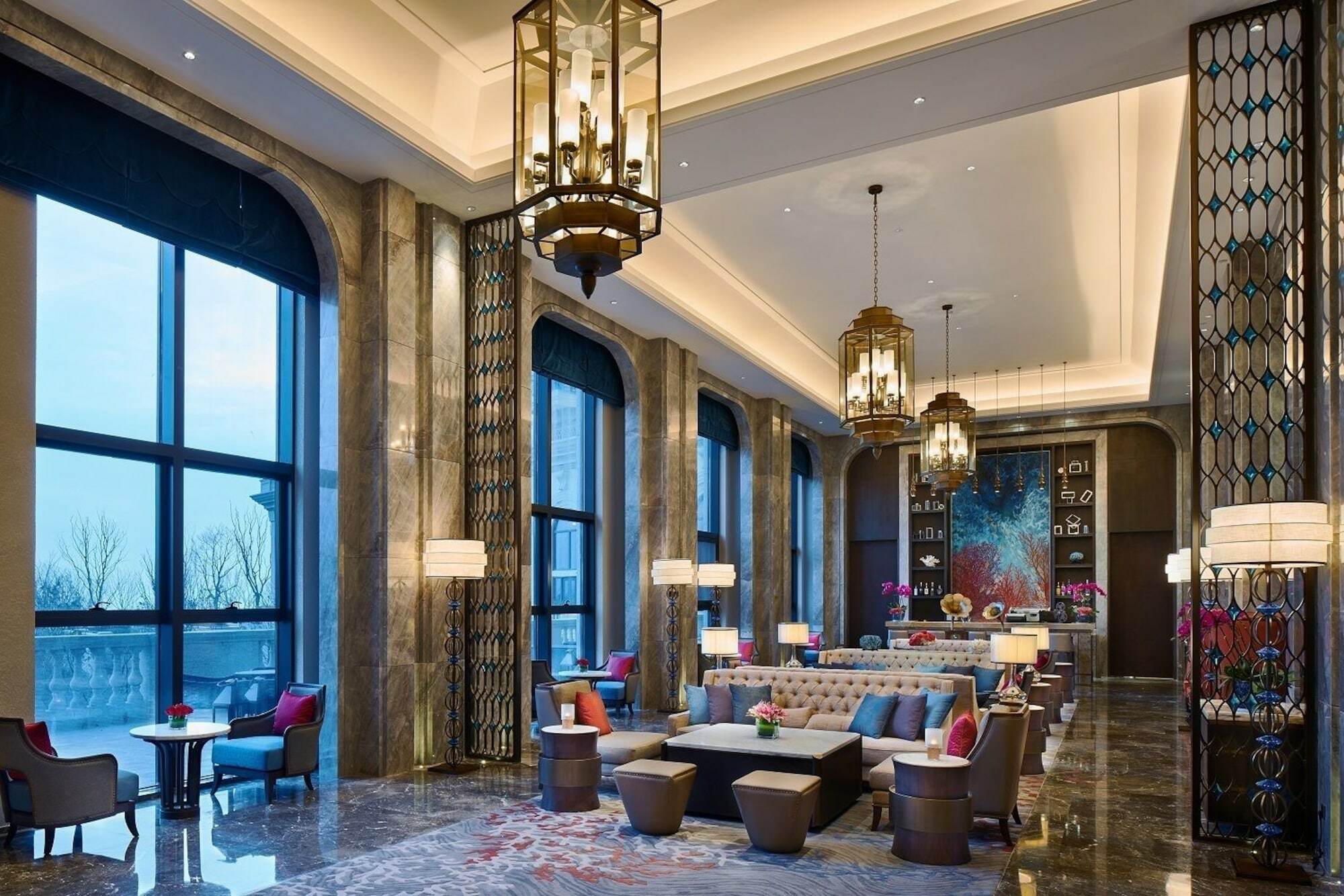 Hotel Wanda Realm Qingdao Movie Metropolis Esterno foto