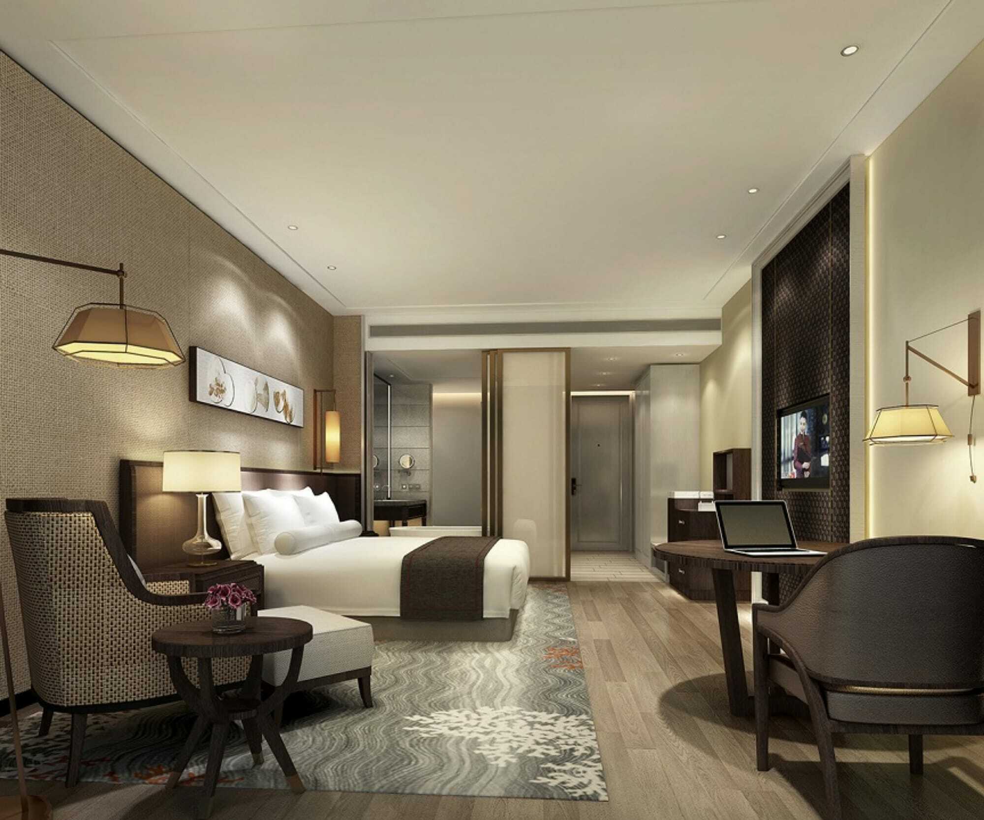 Hotel Wanda Realm Qingdao Movie Metropolis Esterno foto