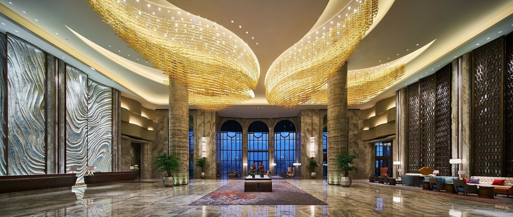 Hotel Wanda Realm Qingdao Movie Metropolis Esterno foto