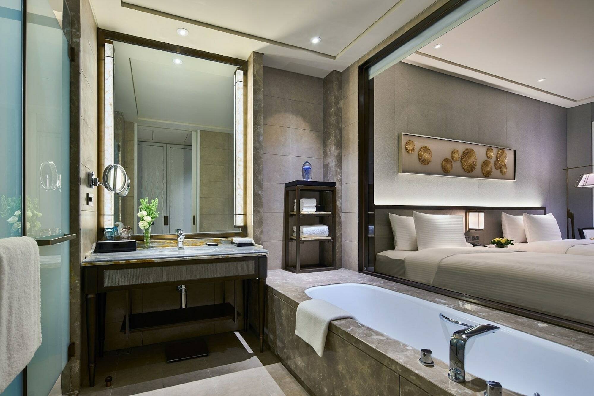 Hotel Wanda Realm Qingdao Movie Metropolis Esterno foto